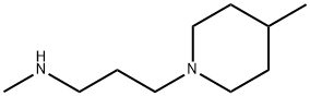 N-Methyl-3-(4-methyl-1-piperidinyl)-1-propanamine 结构式