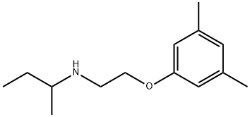 N-[2-(3,5-Dimethylphenoxy)ethyl]-2-butanamine 结构式