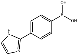 (4-(1H-咪唑-2-基)苯基)硼酸 结构式