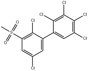 3-甲基磺酰基-2,2',3',4',5,5'-六氯联苯 结构式