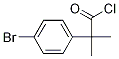 4-溴-Α,Α-二甲基苯乙酰氯 结构式