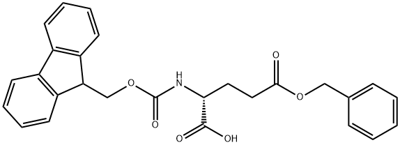 FMOC-D-GLU(OBZL)-OH 结构式