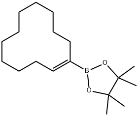 1,3,2-DIOXABOROLANE, 2-(1-CYCLODODECEN-1-YL)-4,4,5,5-TETRAMETHYL- 结构式