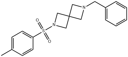 2-苄基-6-(对甲苯磺酰基)-2,6-二氮杂螺[3.3]庚烷 结构式