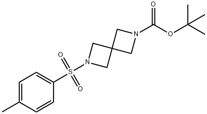 6-(对甲苯磺酰基)-2,6-二氮杂螺[3.3]庚烷--6-羧酸叔丁酯 结构式