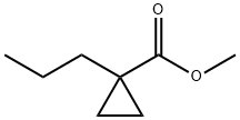 Cyclopropanecarboxylic acid, 1-propyl-, methyl ester (9CI) 结构式