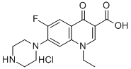 氟哌酸盐酸盐 结构式