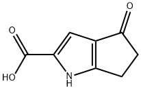 4-氧代-1,4,5,6-四氢环戊二[B]吡咯-2-羧酸 结构式