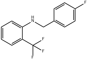 N-(4-氟苄基)-2-(三氟甲基)苯胺 结构式