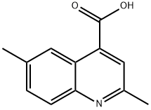 2,6-二甲基喹啉-4-羧酸 结构式