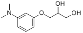 1,2-Propanediol, 3-(m-(dimethylamino)phenoxy)- 结构式