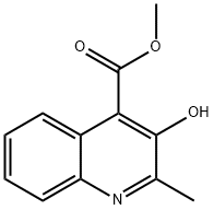Methyl 3-hydroxy-2-methylquinoline-4-carboxylate 结构式