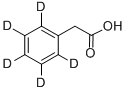 PHENYL-D5-ACETIC ACID 结构式