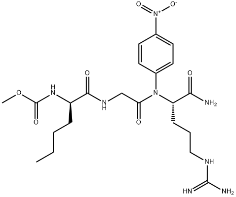 METHOXYCARBONYL-D-NLE-GLY-ARG-PNA 结构式