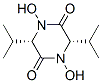 (3S,6S)-1,4-Dihydroxy-3,6-diisopropyl-2,5-piperazinedione 结构式