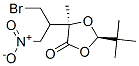 1,3-Dioxolan-4-one, 5-[1-(bromomethyl)-2-nitroethyl]-2-(1,1-dimethylet hyl)-5-methyl-, [2R-[2alpha,5beta(R*)]]- 结构式