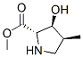 L-Proline, 3-hydroxy-4-methyl-, methyl ester, (2alpha,3beta,4beta)- (9CI) 结构式