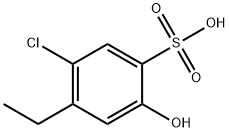 5-CHLORO-4-ETHYL-2-HYDROXYBENZENESULFONIC ACID 结构式