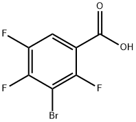 3-溴-2,4,5-三氟苯甲酸 结构式