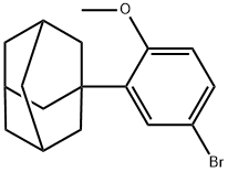 2-(1-金刚烷基)-4-溴苯甲醚 结构式