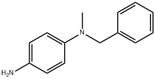 N1-苯甲基-N1-甲基苯-1,4-二胺 结构式