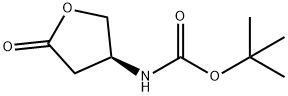 (S)-3-叔丁氧羰基氨基-gamma-丁酸内酯 结构式