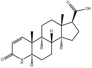 1-雄烯-3-酮-4-杂氮-17b-羧酸 结构式