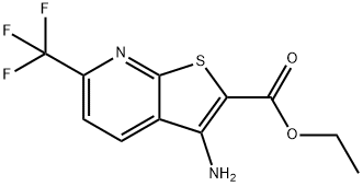 ethyl 3-aMino-6-(trifluoroMethyl)thieno[2,3-
b]pyridine-2-carboxylate 结构式