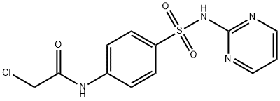 2-氯-N-[4-(嘧啶-2-基氨基磺酰基)苯基]乙酰胺 结构式