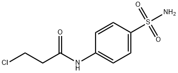 3-氯-N-(4-氨基磺酰基苯基)丙酰胺 结构式