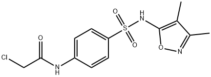 2-氯-N-[4-[(3,4-二甲基-1,2-恶唑-5-基)氨基磺酰基]苯基]乙酰胺 结构式