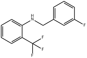 N-(3-氟苄基)-2-(三氟甲基)苯胺 结构式