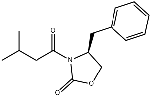 (S)-3-(3-甲基丁酰基)-4-苄基-2-恶唑烷酮 结构式