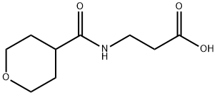 N-(Tetrahydro-2H-pyran-4-ylcarbonyl)-beta-alanine 结构式