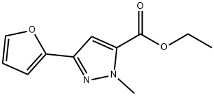 ETHYL 3-(2-FURYL)-1-METHYL-1H-PYRAZOLE-5-CARBOXYLATE 结构式