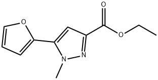 5-(2-呋喃-1-甲基-1H-吡唑-3-羧酸乙酯 结构式