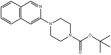 tert-Butyl 4-(isoquinolin-3-yl)piperazine-1-carboxylate 结构式