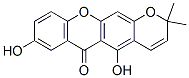 5,8-Dihydroxy-2,2-dimethyl-2H,6H-pyrano[3,2-b]xanthen-6-one 结构式