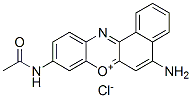 9-(乙酰氨基)-5-氨基-苯并[A]吩恶嗪-7-鎓氯化物(1:1) 结构式