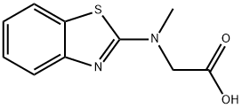 2-[(1,3-BENZOTHIAZOL-2-YL)(METHYL)AMINO]ACETIC ACID 结构式