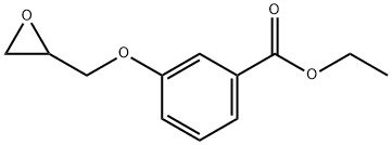 3-(环氧乙烷-2-基甲氧基)苯甲酸乙酯 结构式