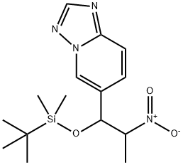 [1,2,4]Triazolo[1,5-a]pyridine, 6-[1-[[(1,1-diMethylethyl)diMethylsilyl]oxy]-2-nitropropyl]- 结构式