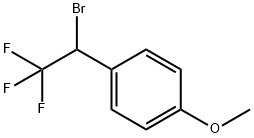 1-(1-溴-2,2,2-三氟乙基)-4-甲氧基苯 结构式