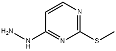 4-肼基-2-甲硫基嘧啶 结构式