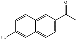 6-乙酰基-2-萘酚 结构式