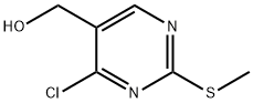 4-氯-2-甲硫基-5-嘧啶甲醇 结构式