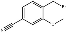 4-氰基-2-甲氧基溴苄 结构式