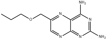 6-(Propoxymethyl)-2,4-pteridinediamine 结构式