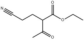 2-乙酰基-4-氰基丁酸乙酯 结构式