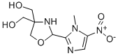 2-(1-Methyl-5-nitroimidazolyl)-4,4-bis(hydroxymethyl)oxazolidine 结构式
